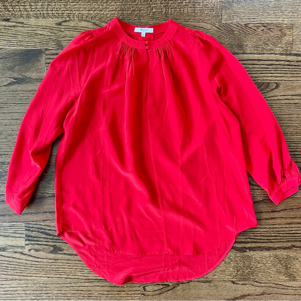 Madewell Silk Memory Blouse - Size M